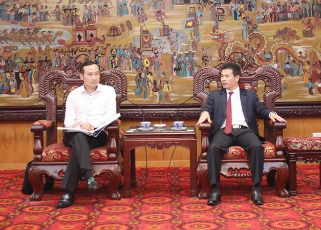 Phó Chủ tịch UBND tỉnh Vũ Chí Giang tiếp Đại sứ đặc mệnh toàn quyền Việt Nam tại Liên hiệp Vương Quốc Anh và Bắc Ai Len