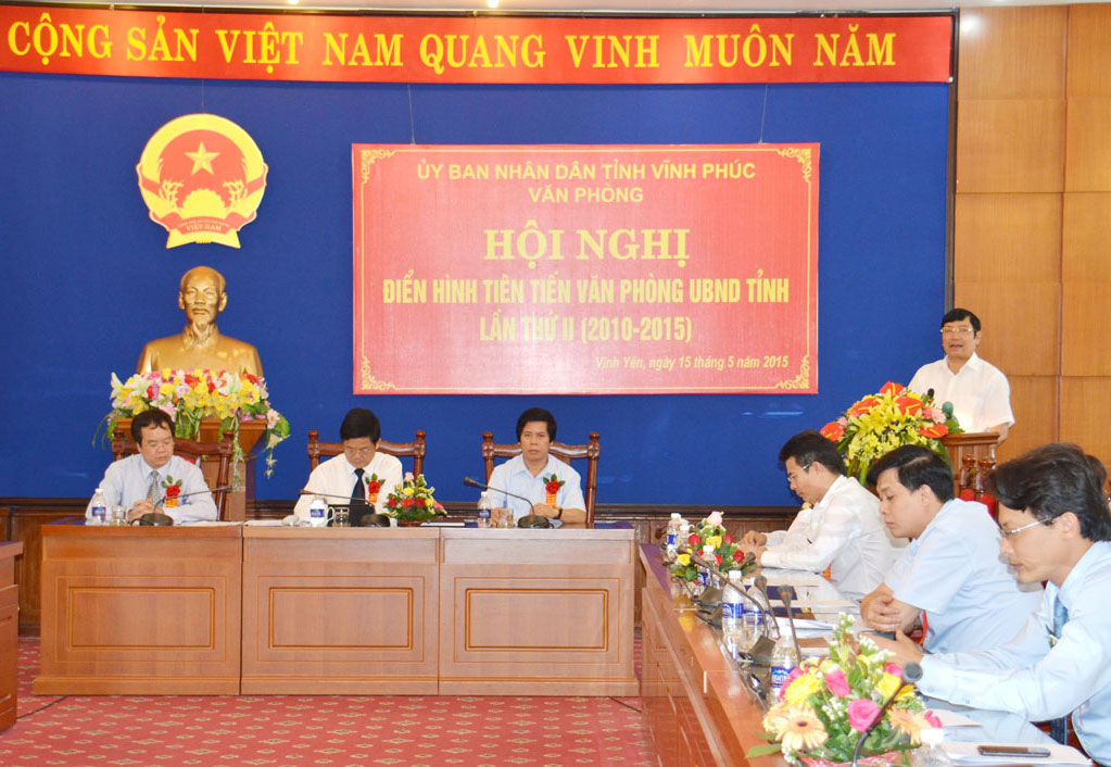 Hội nghị điển hình tiên tiến Văn phòng UBND tỉnh Vĩnh Phúc lần thứ II, giai đoạn 2010-2015