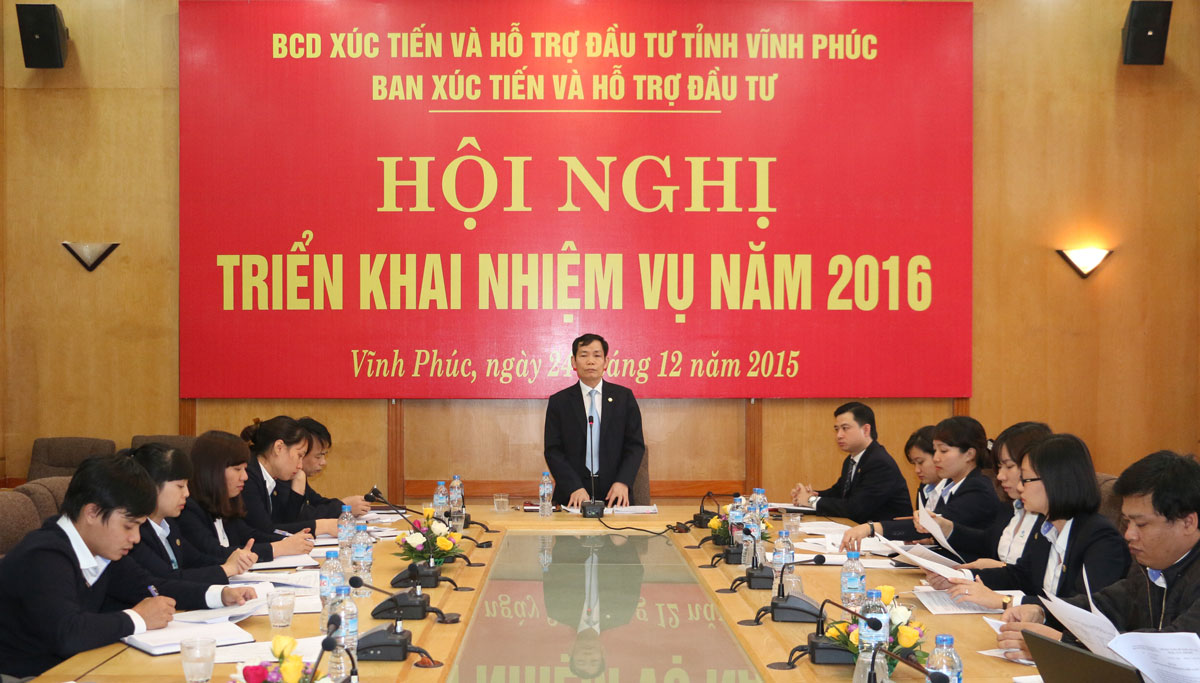 IPA Vinh Phuc tổng kết công tác năm 2015, triển khai nhiệm vụ năm 2016