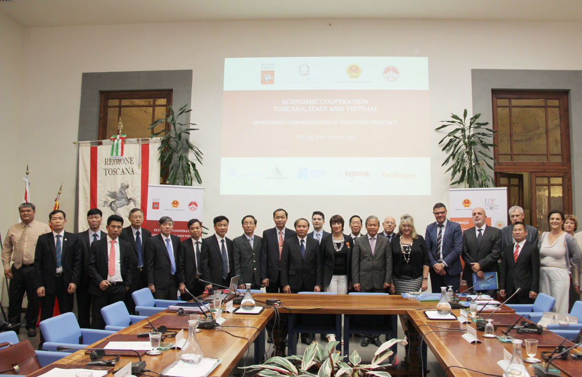 The seminar: Economic cooperation between Tuscany – Italy and Vietnam. Investment opportunities in Vinh Phuc Province