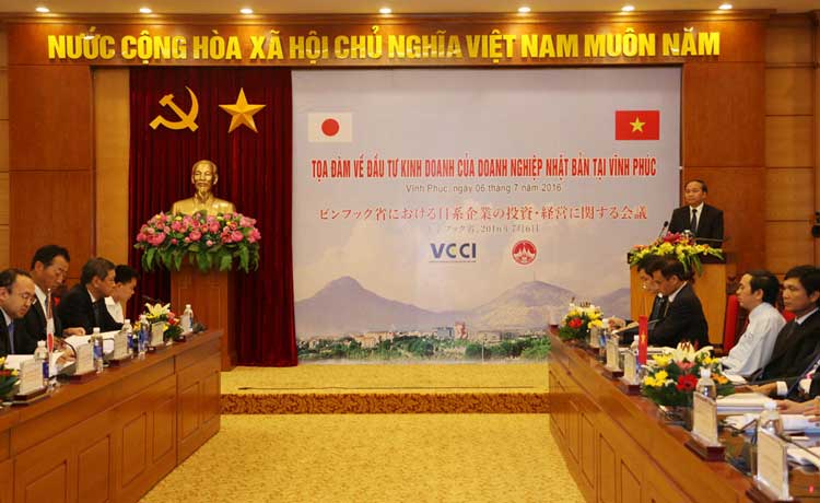 Vĩnh Phúc tổ chức Tọa đàm “Đầu tư kinh doanh của doanh nghiệp Nhật Bản tại Vĩnh Phúc”