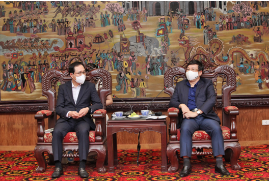Tổng Giám đốc Tổ hợp Samsung Việt nam đến thăm và làm việc tại tỉnh Vĩnh Phúc