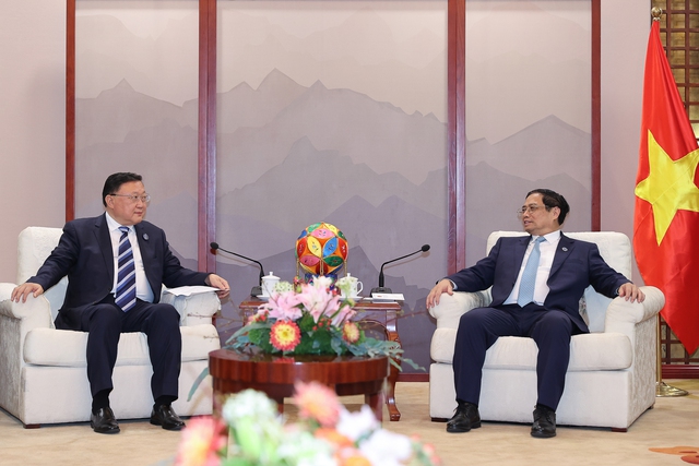 Thủ tướng Phạm Minh Chính tiếp Chủ tịch Tập đoàn xây dựng giao thông Trung Quốc