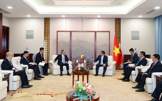 Thủ tướng Phạm Minh Chính tiếp Phó Tổng Giám đốc Tập đoàn Xây dựng năng lượng Trung Quốc