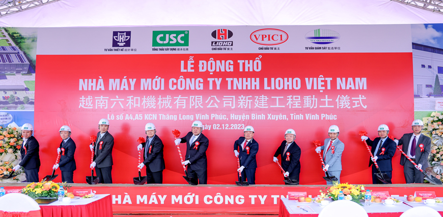 Chủ tịch UBND tỉnh Lê Duy Thành dự Lễ động thổ dự án Công nghiệp cơ khí Lioho Machine Works Việt Nam