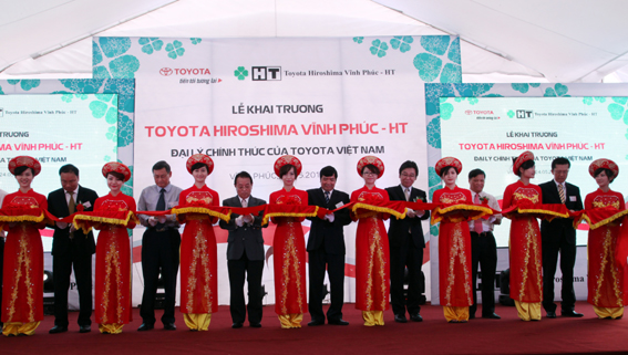 Khai trương Toyota Hiroshima Vĩnh Phúc – HT, đại lý chính thức của Toyota Việt Nam